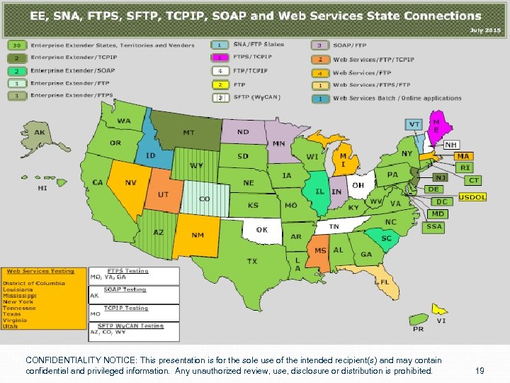 CONFIDENTIALITY NOTICE: This presentation is for the sole use of the intended recipient(s) and