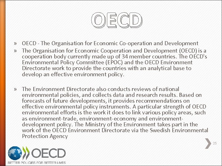 OECD » OECD - The Organisation for Economic Co-operation and Development » The Organisation