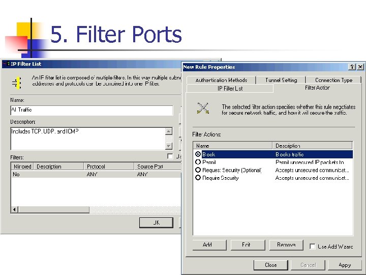 5. Filter Ports 