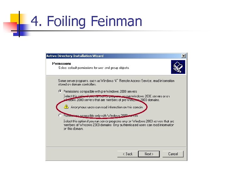 4. Foiling Feinman 