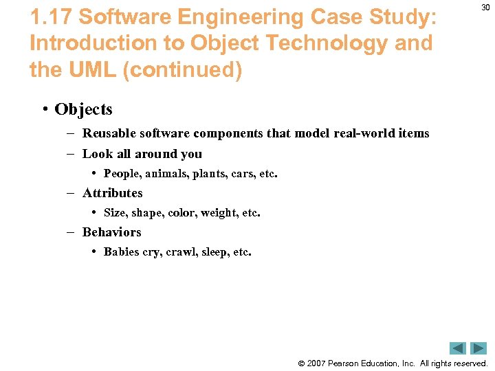 1. 17 Software Engineering Case Study: Introduction to Object Technology and the UML (continued)