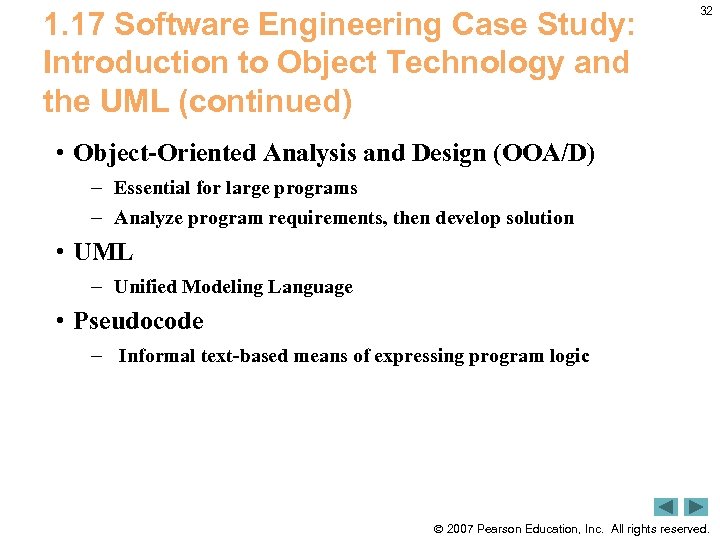1. 17 Software Engineering Case Study: Introduction to Object Technology and the UML (continued)