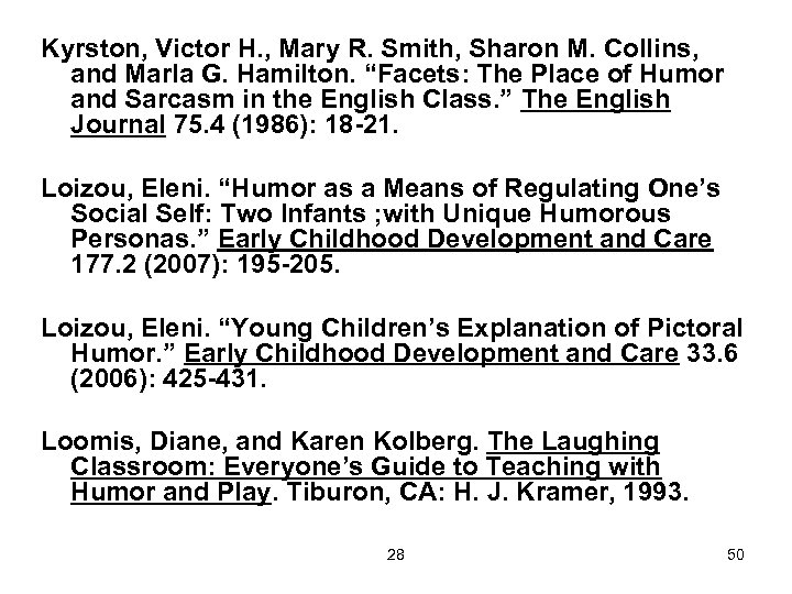 Kyrston, Victor H. , Mary R. Smith, Sharon M. Collins, and Marla G. Hamilton.