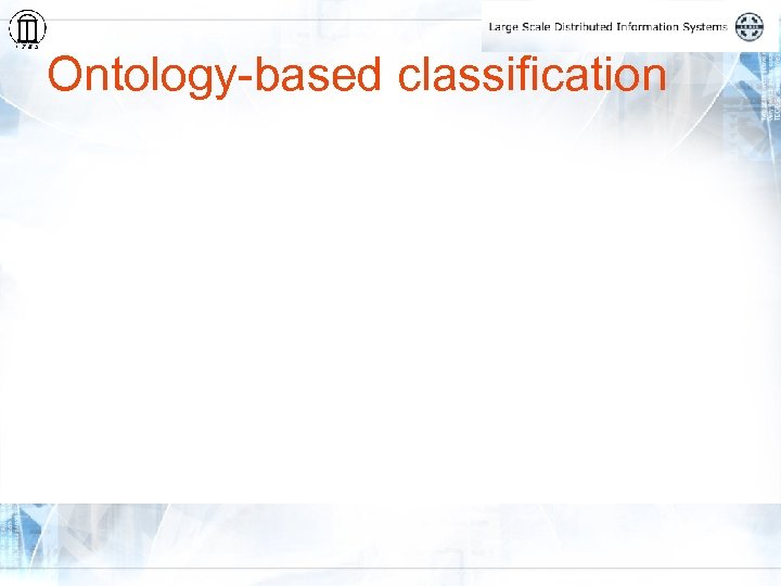 Ontology-based classification 