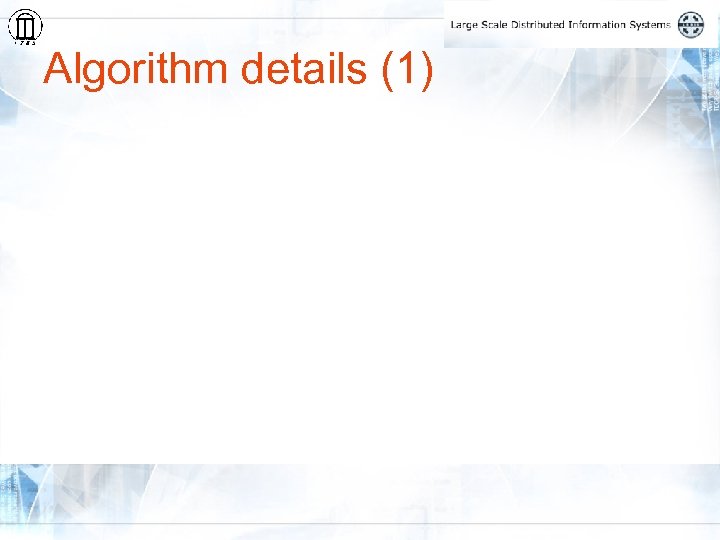 Algorithm details (1) 