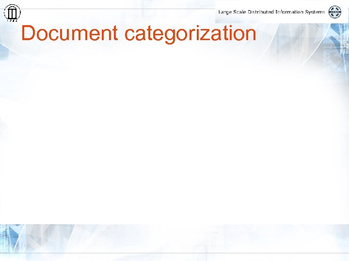 Document categorization 