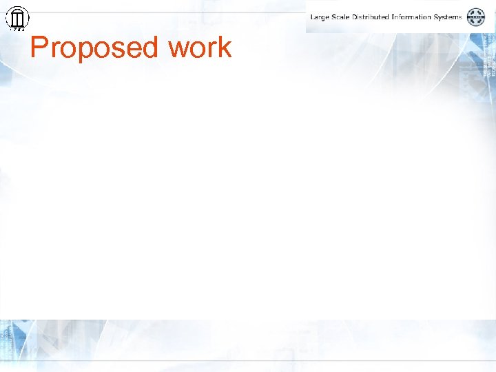 Proposed work 