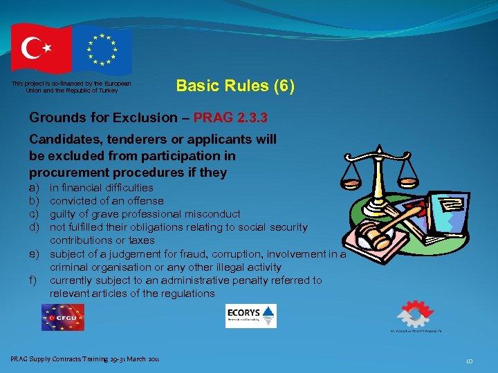 This project is co-financed by the European Union and the Republic of Turkey Basic