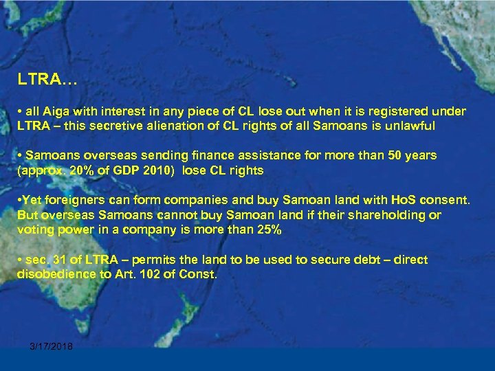 LTRA… • all Aiga with interest in any piece of CL lose out when