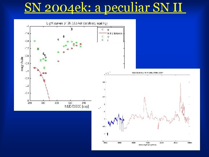 SN 2004 ek: a peculiar SN II 