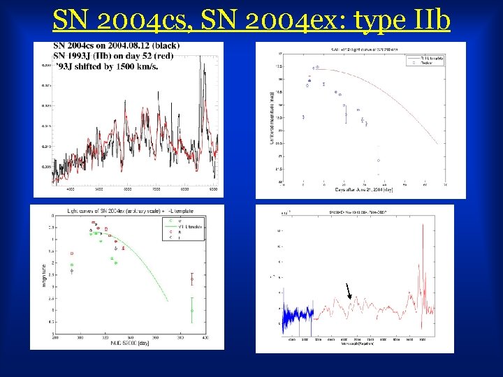 SN 2004 cs, SN 2004 ex: type IIb 