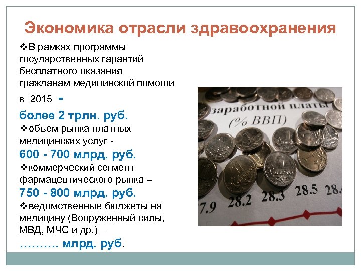 Экономика отрасли здравоохранения v. В рамках программы государственных гарантий бесплатного оказания гражданам медицинской помощи
