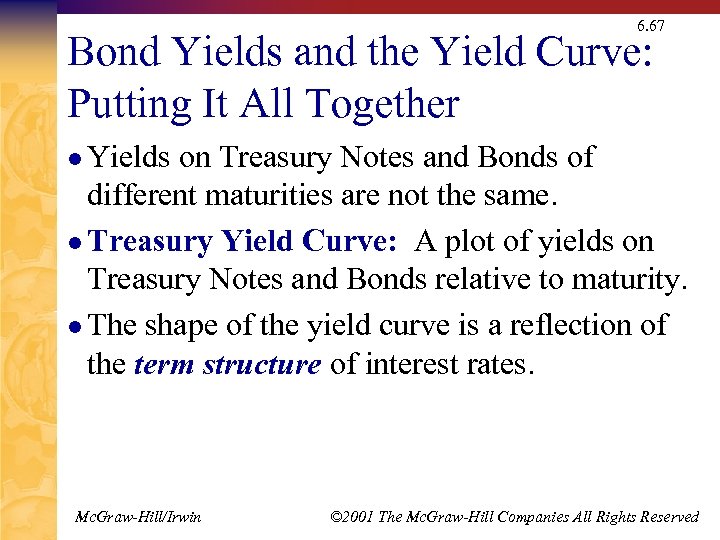 6. 67 Bond Yields and the Yield Curve: Putting It All Together l Yields