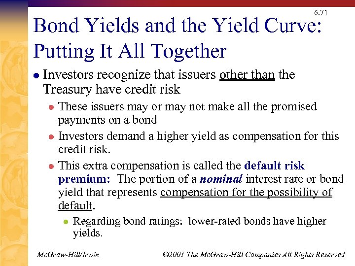 6. 71 Bond Yields and the Yield Curve: Putting It All Together l Investors