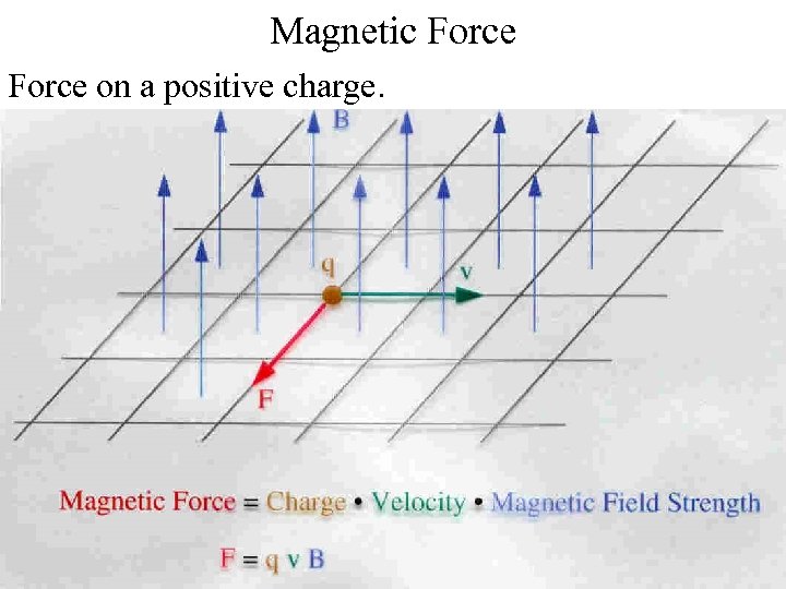 Magnetic Force on a positive charge. 