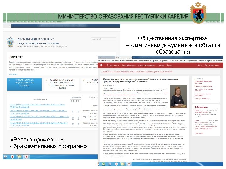 Общественная экспертиза нормативных документов в области образования «Реестр примерных образовательных программ» 