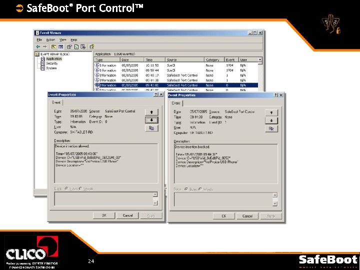 Ü Safe. Boot® Port Control™ 24 