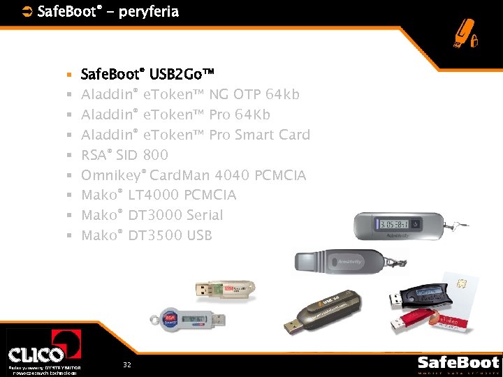 Ü Safe. Boot® - peryferia § § § § § Safe. Boot® USB 2