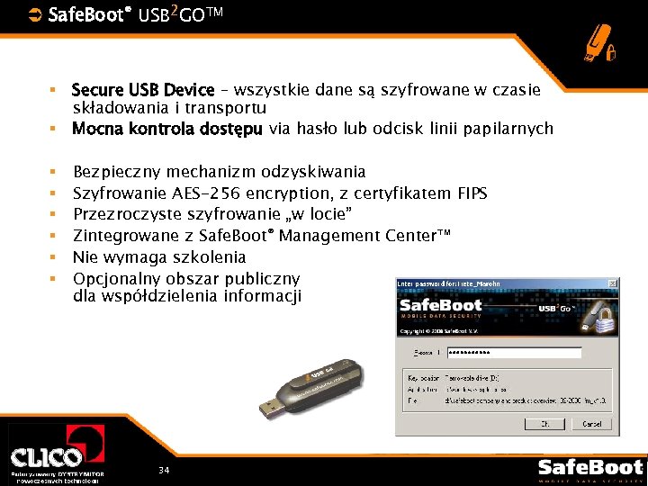 Ü Safe. Boot® USB 2 GOTM § § § § Secure USB Device –