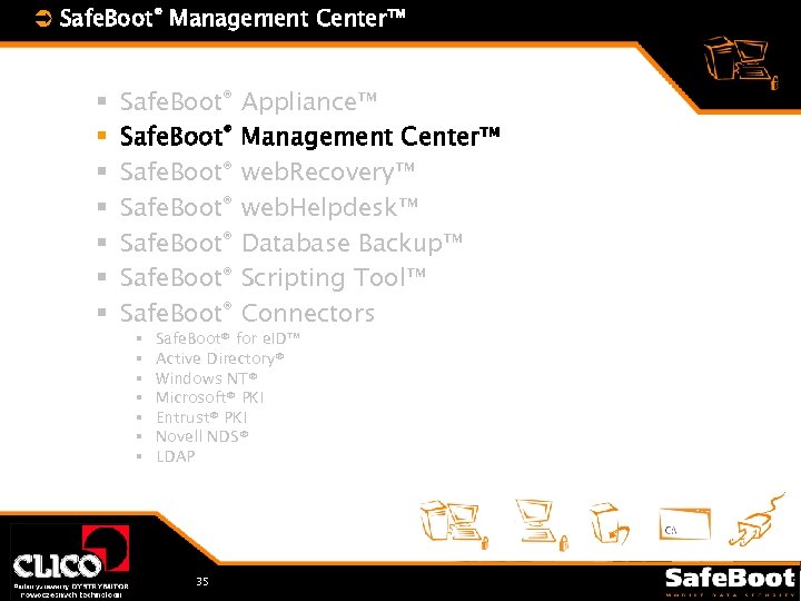 Ü Safe. Boot® Management Center™ § § § § Safe. Boot® Safe. Boot® §