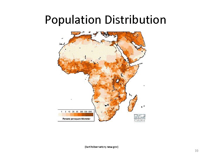 Population Distribution (Earthobservatory. nasa. gov) 33 