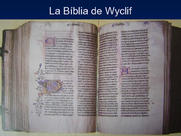 La Bíblia de Wyclif 