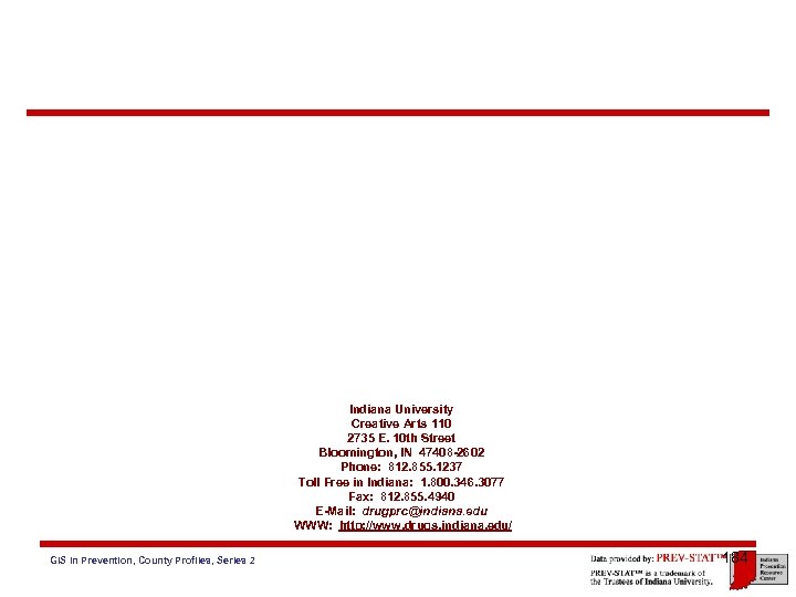 Indiana University Creative Arts 110 2735 E. 10 th Street Bloomington, IN 47408 -2602