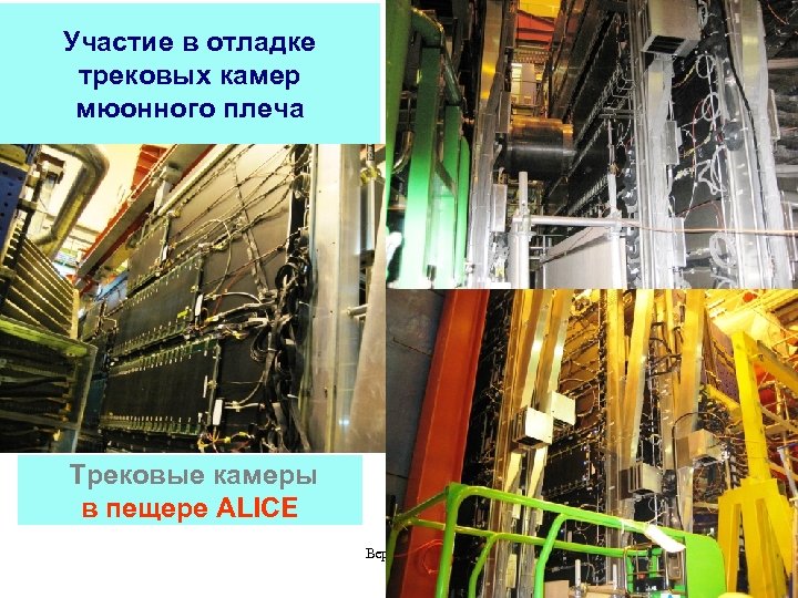 Участие в отладке трековых камер мюонного плеча Трековые камеры в пещере ALICE Версия 0.