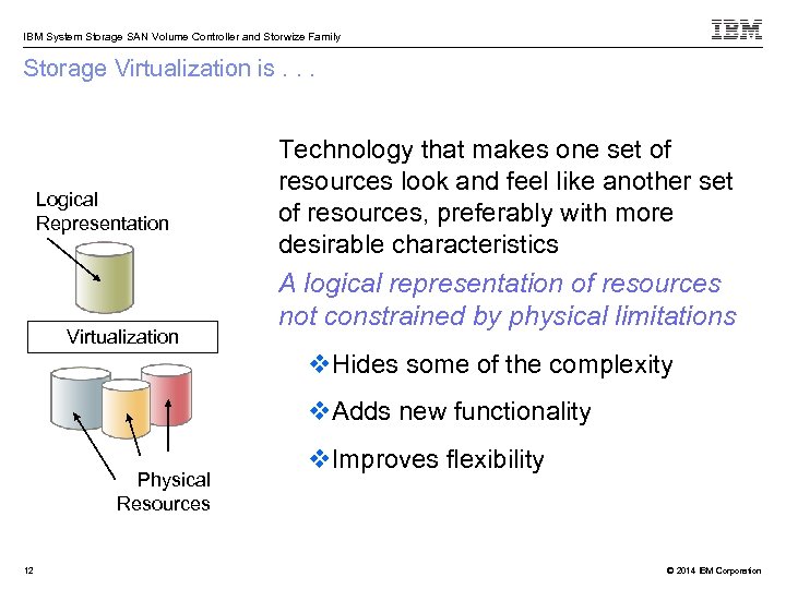 IBM System Storage SAN Volume Controller and Storwize Family Storage Virtualization is. . .