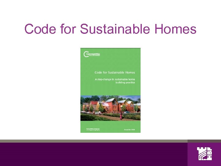 Code for Sustainable Homes 