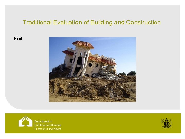 Traditional Evaluation of Building and Construction Fail 