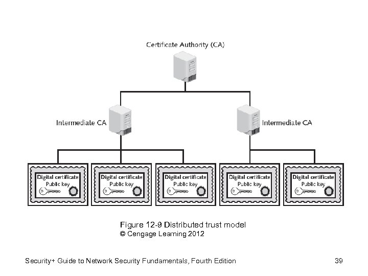 Figure 12 -9 Distributed trust model © Cengage Learning 2012 Security+ Guide to Network