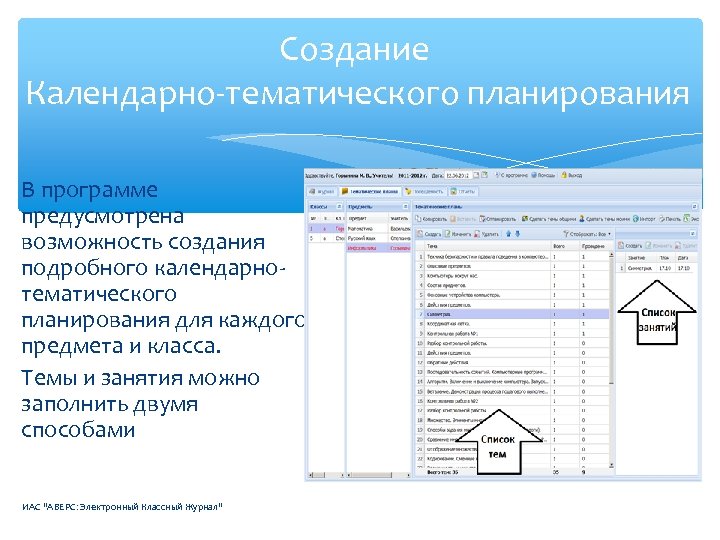 Программой предусмотрено