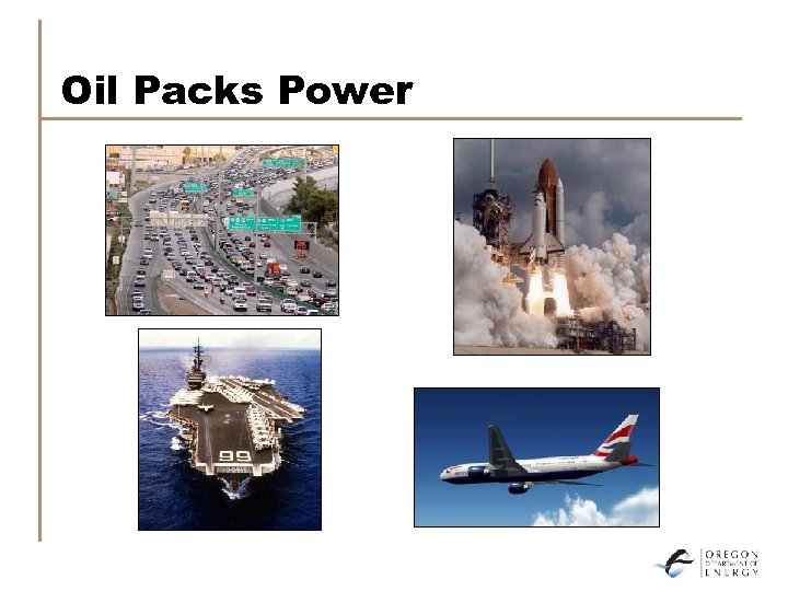 Oil Packs Power 