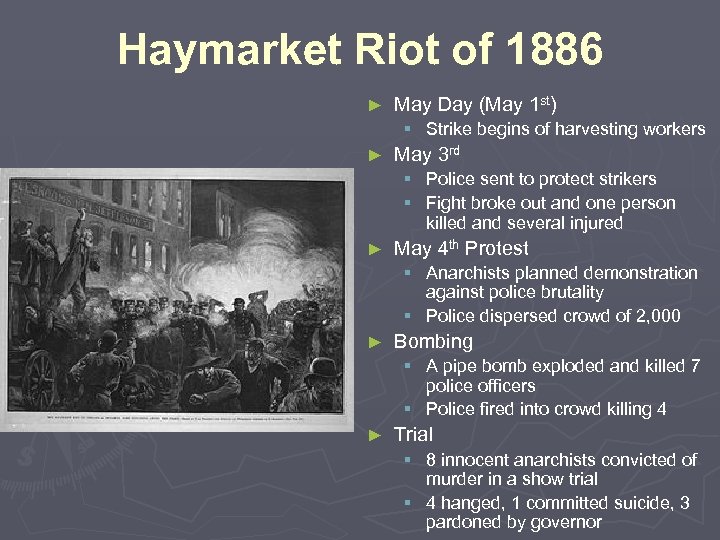 Haymarket Riot of 1886 ► May Day (May 1 st) § Strike begins of