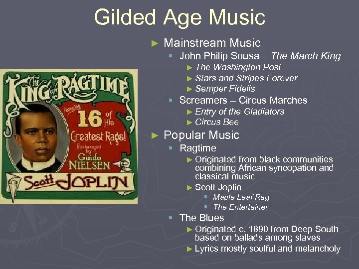 Gilded Age Music ► Mainstream Music § John Philip Sousa – The March King