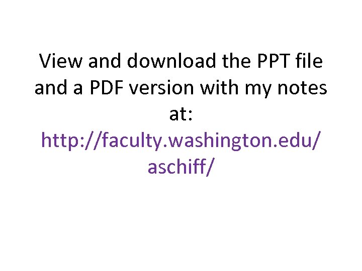 View and download the PPT file and a PDF version with my notes at: