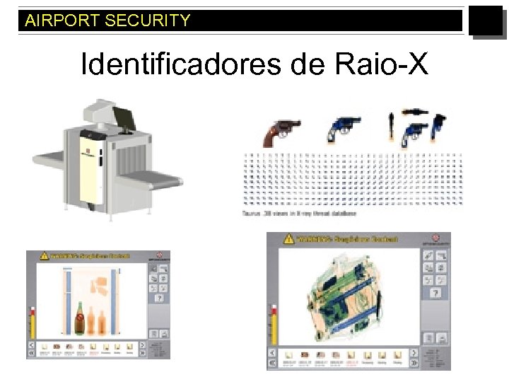 AIRPORT SECURITY Identificadores de Raio-X 