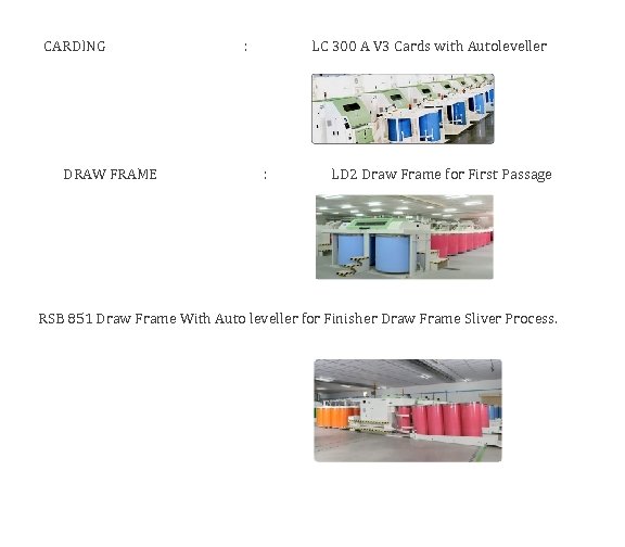 CARDING DRAW FRAME : LC 300 A V 3 Cards with Autoleveller : LD