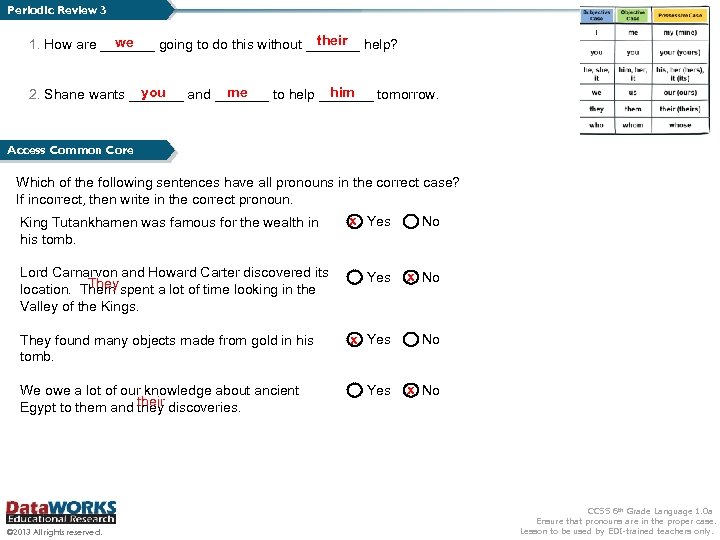 Periodic Review 3 their we 1. How are _______ going to do this without