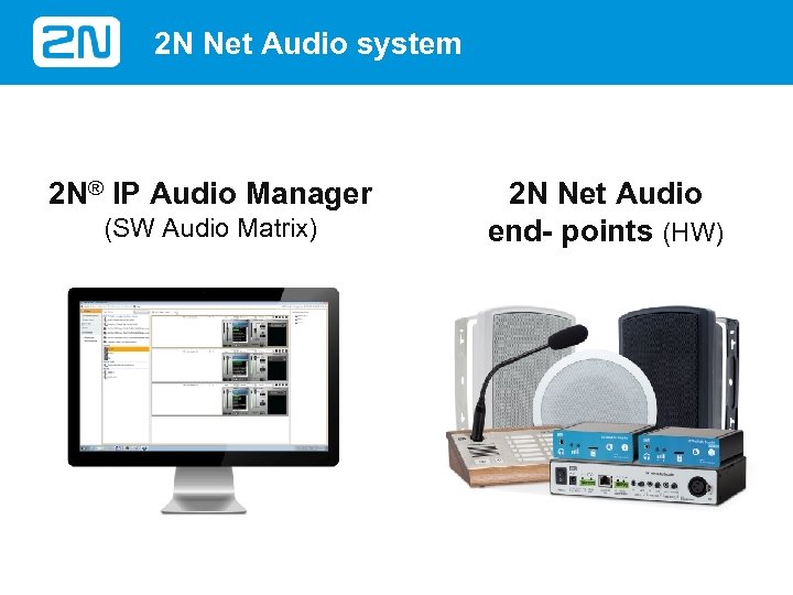 2 N Net Audio system 2 N® IP Audio Manager (SW Audio Matrix) 2