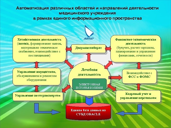 Автоматизация различных областей и направлений деятельности медицинского учреждения в рамках единого информационного пространства Хозяйственная