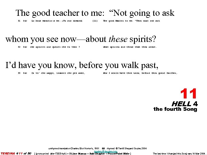 The good teacher to me: “Not going to ask 31 h 4> Lo buon