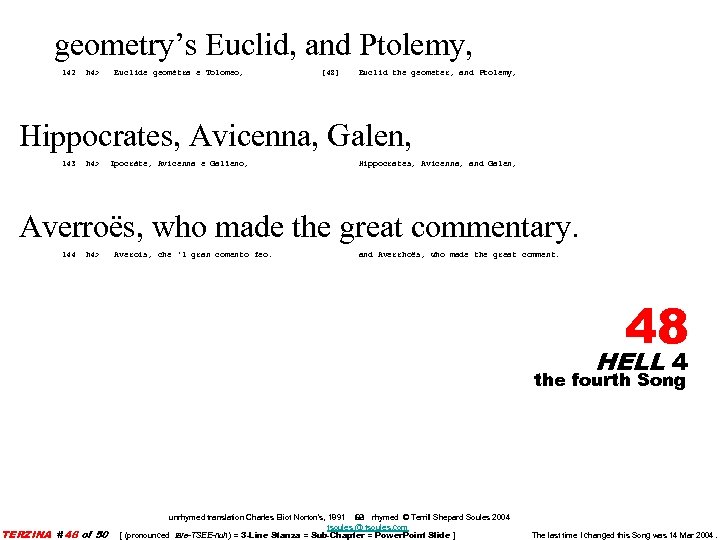 geometry’s Euclid, and Ptolemy, 142 h 4> Euclide geomètra e Tolomeo, [48] Euclid the