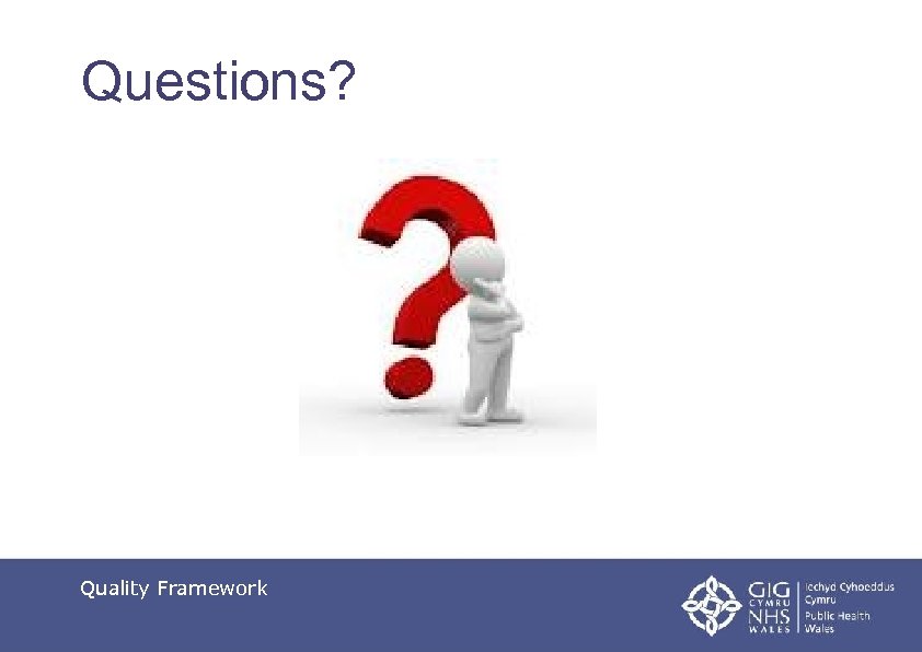 Questions? Quality Framework 