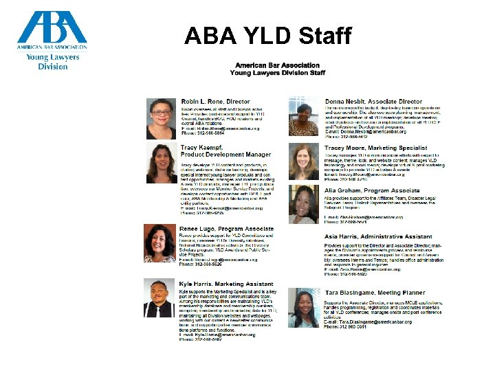 ABA YLD Staff 