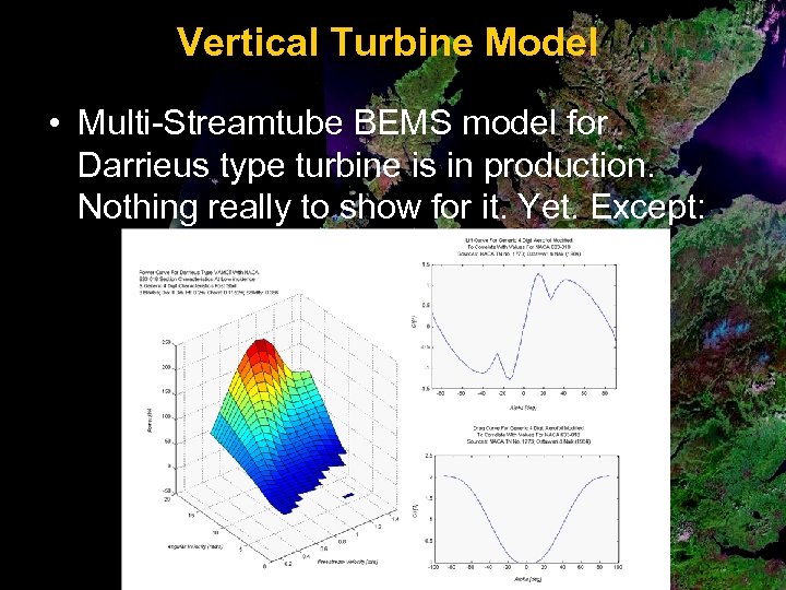 Vertical Turbine Model • Multi-Streamtube BEMS model for Darrieus type turbine is in production.