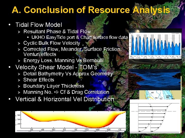 A. Conclusion of Resource Analysis • Tidal Flow Model Ø Resultant Phase & Tidal