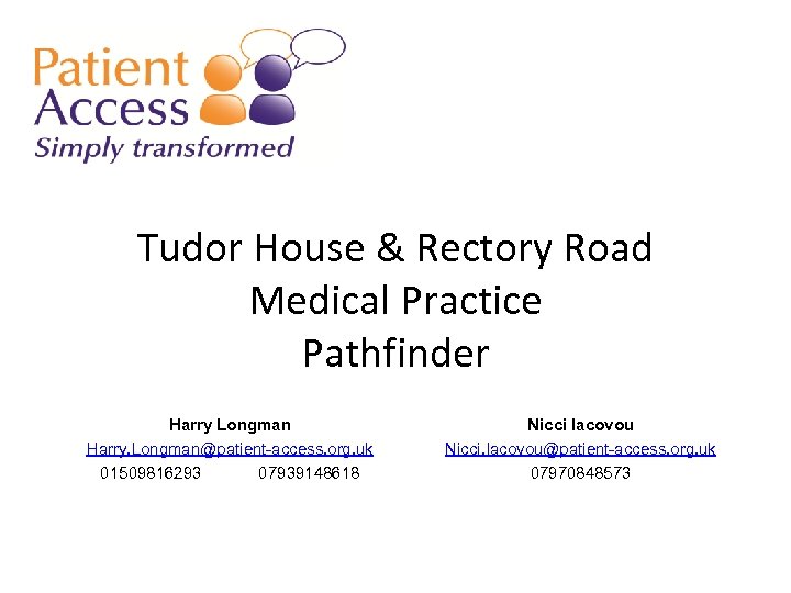 Tudor House Rectory Road Medical Practice Pathfinder