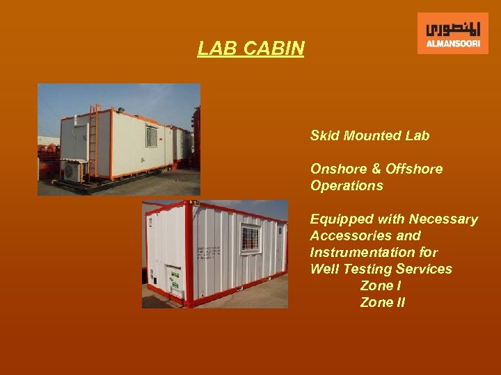 LAB CABIN Skid Mounted Lab Onshore & Offshore Operations Equipped with Necessary Accessories and